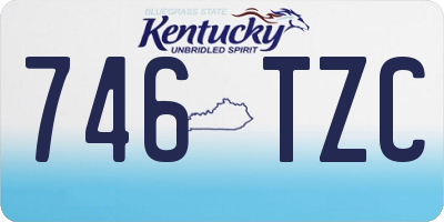 KY license plate 746TZC