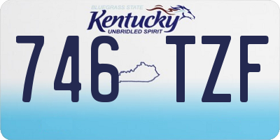 KY license plate 746TZF