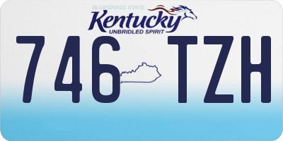 KY license plate 746TZH
