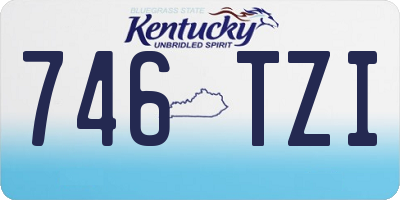 KY license plate 746TZI