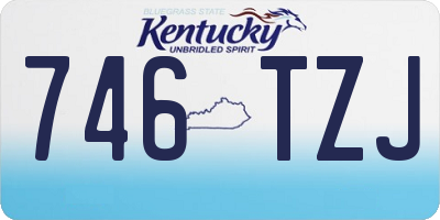 KY license plate 746TZJ