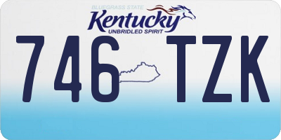 KY license plate 746TZK