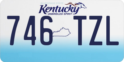KY license plate 746TZL