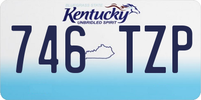 KY license plate 746TZP