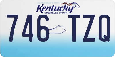 KY license plate 746TZQ