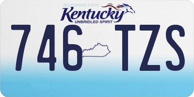 KY license plate 746TZS
