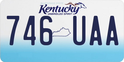 KY license plate 746UAA