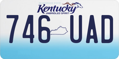 KY license plate 746UAD