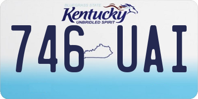 KY license plate 746UAI