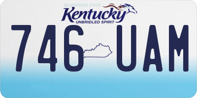 KY license plate 746UAM