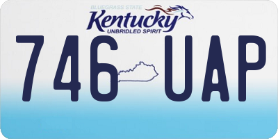 KY license plate 746UAP
