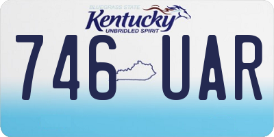 KY license plate 746UAR