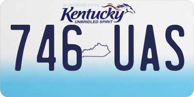 KY license plate 746UAS