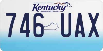 KY license plate 746UAX