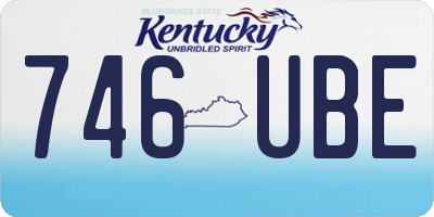 KY license plate 746UBE