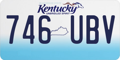 KY license plate 746UBV