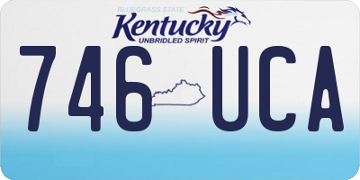 KY license plate 746UCA