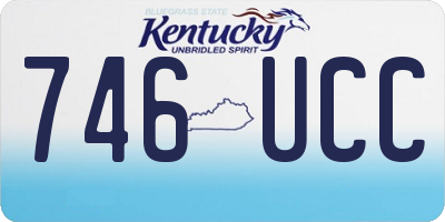 KY license plate 746UCC