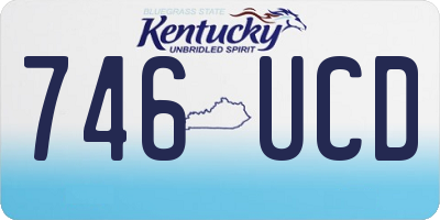 KY license plate 746UCD