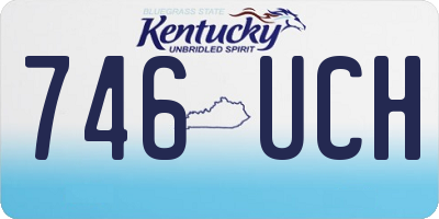 KY license plate 746UCH
