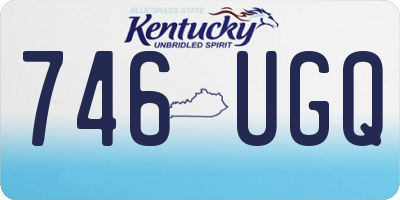 KY license plate 746UGQ