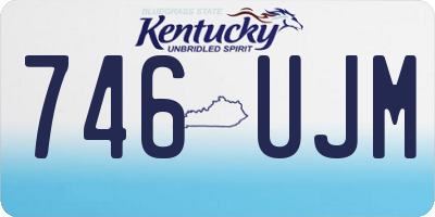 KY license plate 746UJM