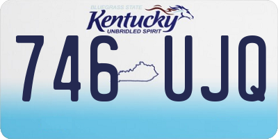 KY license plate 746UJQ