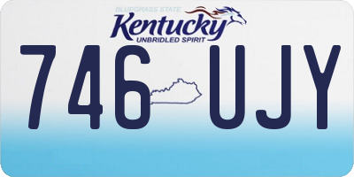 KY license plate 746UJY