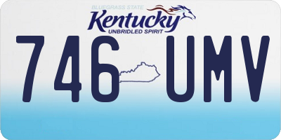 KY license plate 746UMV