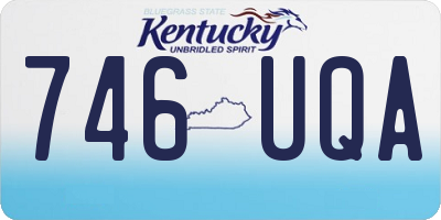 KY license plate 746UQA
