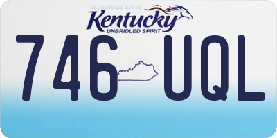 KY license plate 746UQL