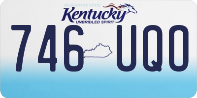 KY license plate 746UQO