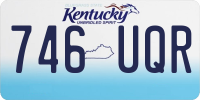 KY license plate 746UQR