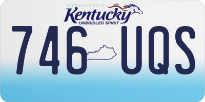 KY license plate 746UQS