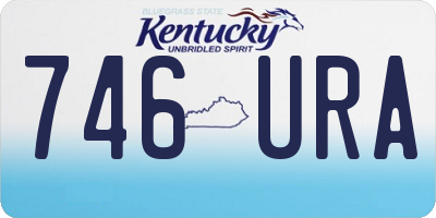 KY license plate 746URA