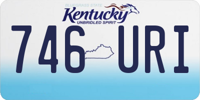 KY license plate 746URI