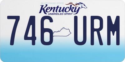 KY license plate 746URM