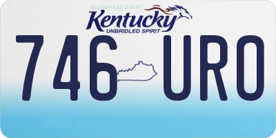 KY license plate 746URO