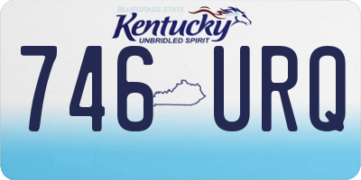 KY license plate 746URQ