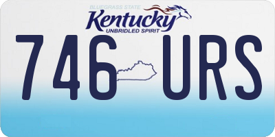 KY license plate 746URS