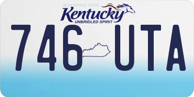 KY license plate 746UTA