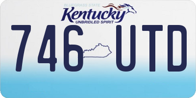 KY license plate 746UTD