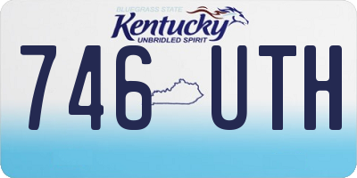 KY license plate 746UTH