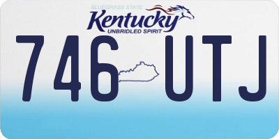 KY license plate 746UTJ