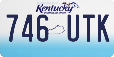 KY license plate 746UTK