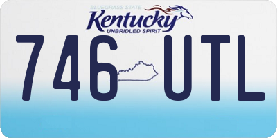 KY license plate 746UTL