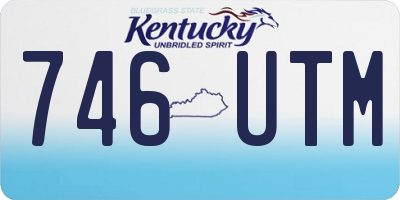 KY license plate 746UTM