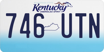 KY license plate 746UTN