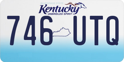KY license plate 746UTQ