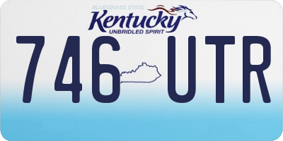 KY license plate 746UTR